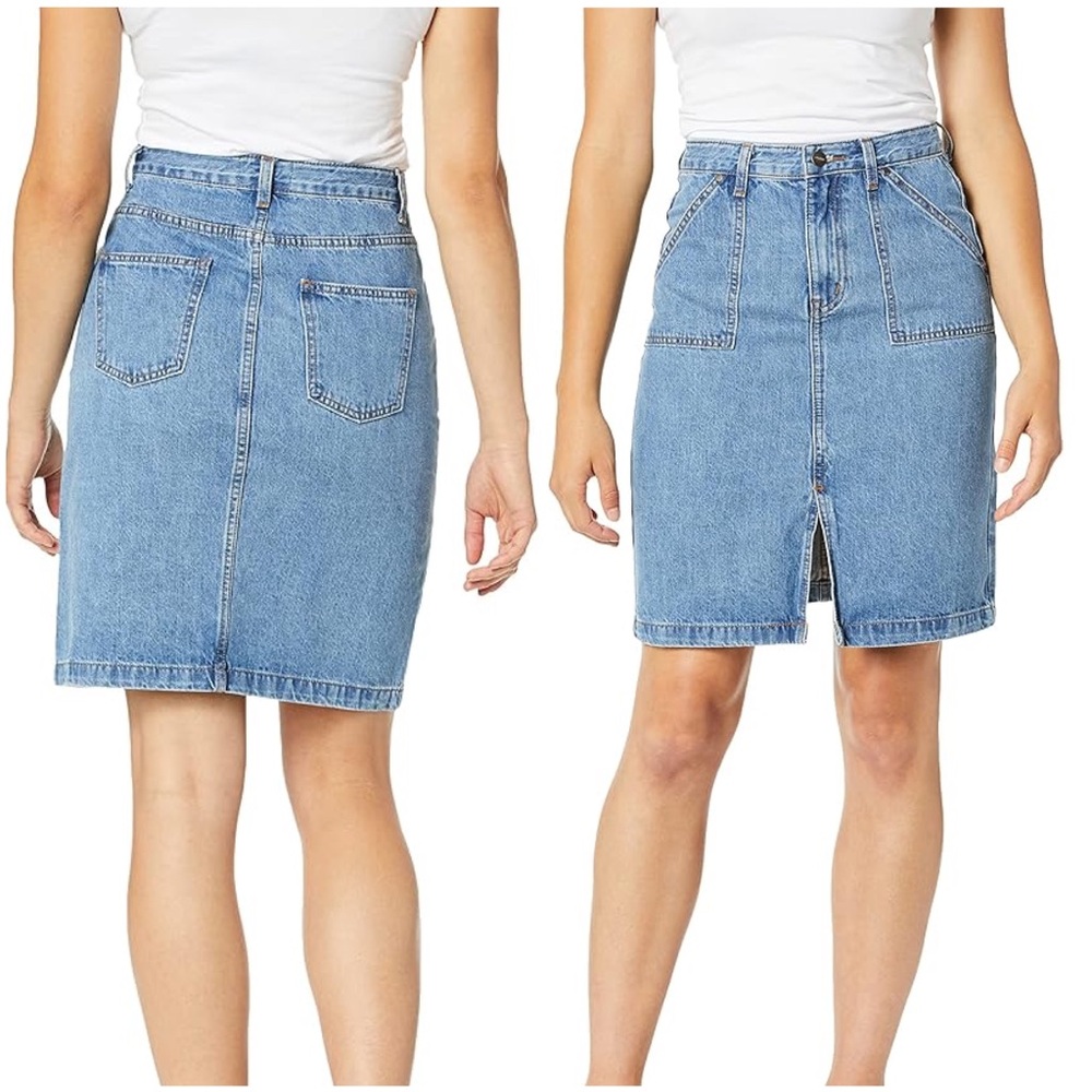 NWT Anthropologie EVIDNT High Waist Jean Basic Denim Pencil Skirt